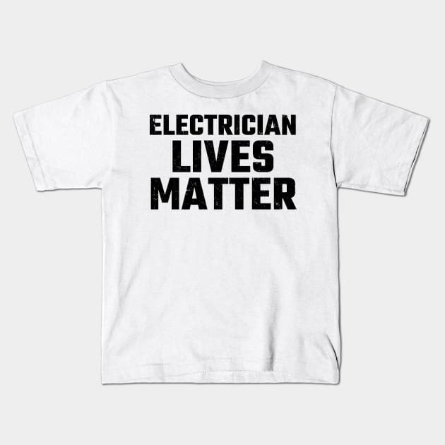 electrician Kids T-Shirt by Circle Project